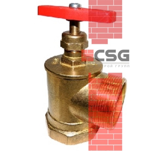 Клапан пожарный латунь прямой Ду 50 муфта-муфта Цветлит ZW80006, DN 50