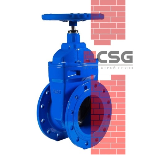 Задвижка чугун аналог МЗВ обрезиненный клин Ду 125 Ру16 до +75С фл Завод им Гаджиева, DN 125