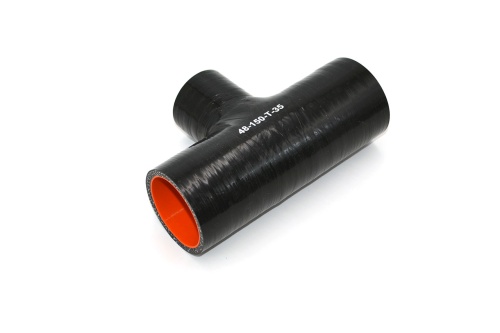 Патрубок силиконовый Т-образный Ф 48 мм L=150 мм (отвод 35 мм)