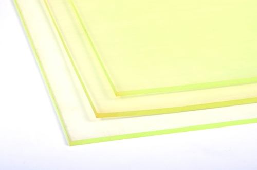 Полиуретан листовой 5 мм (500х500 мм, ~1.6 кг, жёлтый) Китай