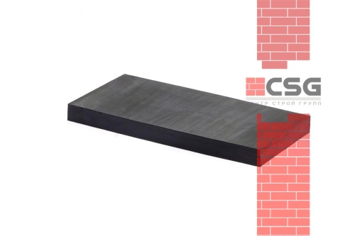 Техпластина резиновая на отвал ДСТ (скребок) 1000х250х40 мм (20 шт полимерных тросов d 6 мм)