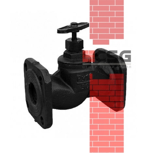 Клапан запорный чугунный 15кч19п Ду50 Ру16 фланцевый, DN 50