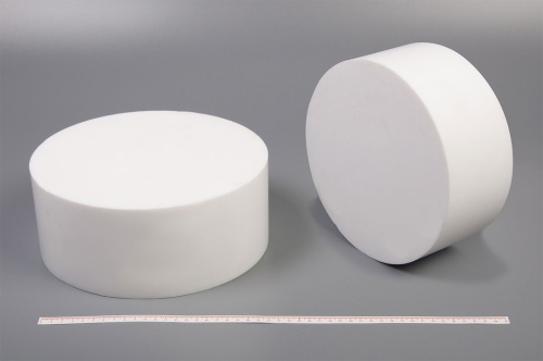 Фторопласт стержень Ф250 мм (~100 мм) пресс.