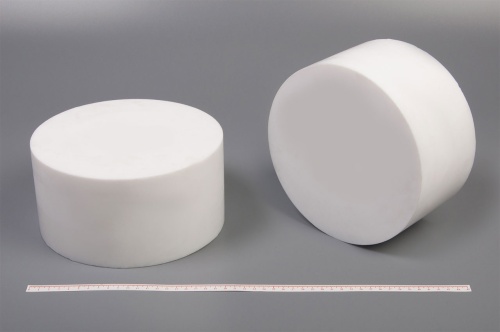 Фторопласт стержень Ф200 мм (~100 мм) пресс.