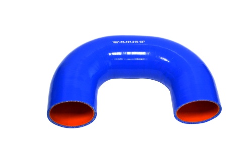 Патрубок силиконовый U-образный Ф 70 мм L=127х210х127 мм, 180°