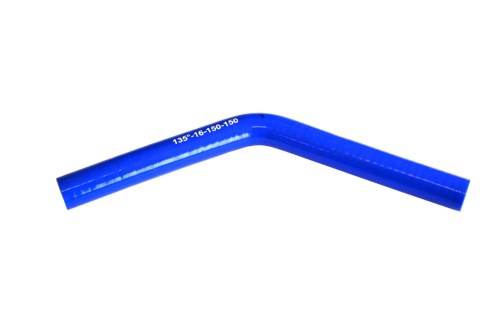 Патрубок силиконовый угловой Ф 16 мм L=150х150 мм, 135°