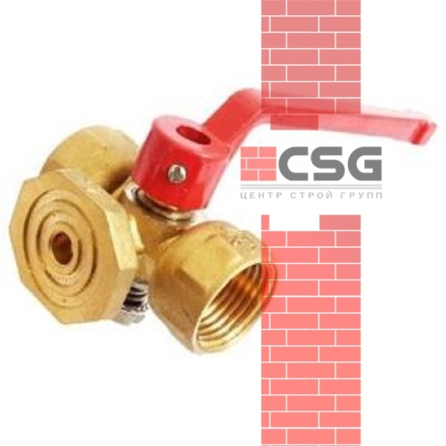 Кран для манометра 3-ходовой 11б18бк(ф)1 Ду 15 Ру16 ВР G1/2"-М20х1,5 рук Пензапромарматура 01311211, DN 15, 1/2 дюйма