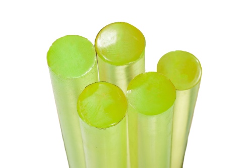 Полиуретан стержень Ф 35 мм   (L=500 мм, ~0,7 кг, жёлтый) Китай