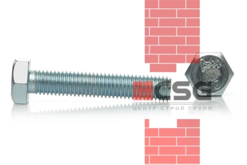 Болт с полной резьбой 8x90 оцинк. DIN 933 (20кг)