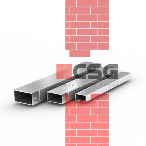 Трубы нержавеющие электросварные ЭСВ прямоугольные 60х30х1.5 матовая, длина 6 м, марка AISI 304 (08Х18Н10)