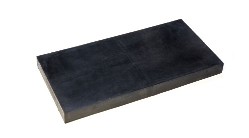 Техпластина резиновая на отвал (скребок) 1000х250х40 мм (ткань 6 слоёв)