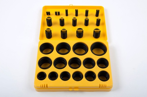 Набор колец уплот. резин. Метр.  (№5С) 386 шт