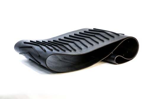 Ремень плоский для зернометателя 500х4х2560  угловое ребро шир. ребра 225мм