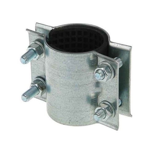 Хомут ремонтный двухсторонний сталь оц Ду 100 (Дн 108-118) L=103мм арт.1221769