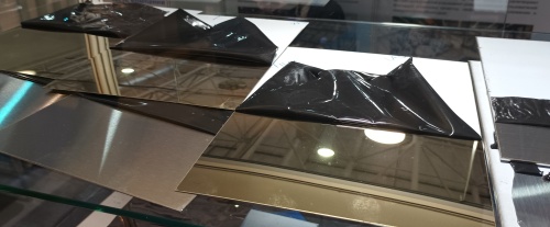 Лист нитрид титана 0,4х1000х2000 AISI 304 зеркало глянец