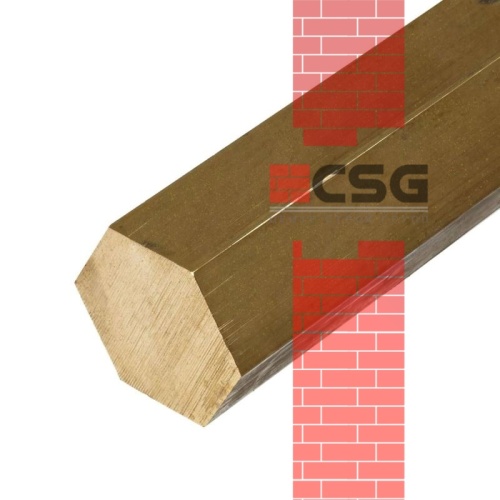 Шестигранник латунный 36 п/тв ПТ, длина 3 м, марка Л63