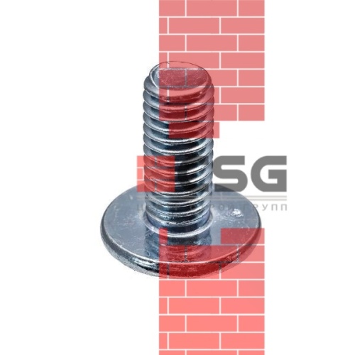 Винт с прессшайбой 4х35 оцинк. DIN 967