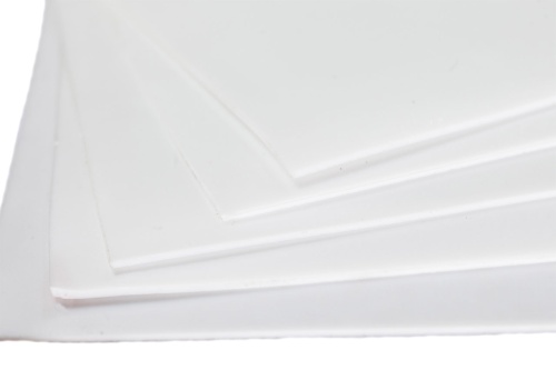 Фторопласт листовой  1 +0.5 мм (500х500 мм) Китай