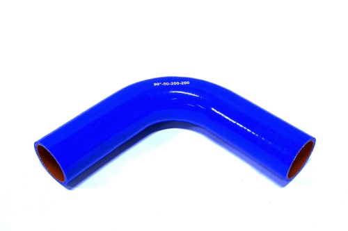 Патрубок силиконовый угловой Ф 50 мм L=200х200 мм, 90°